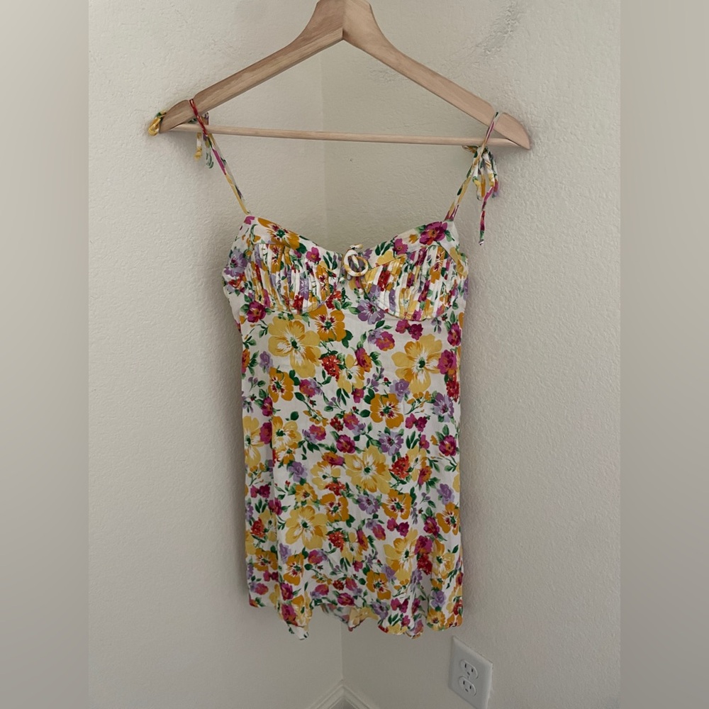 Sky to Moon multi color Floral Mini Dress
